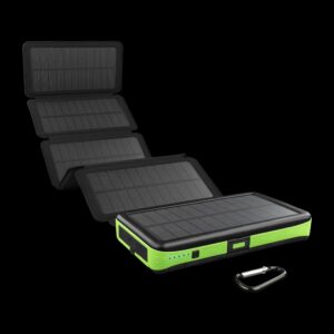 SOLAR PORTABLE CHARGER KILNEX POWER BANK 16000 "LEXX" + WIRELESS CHARGER